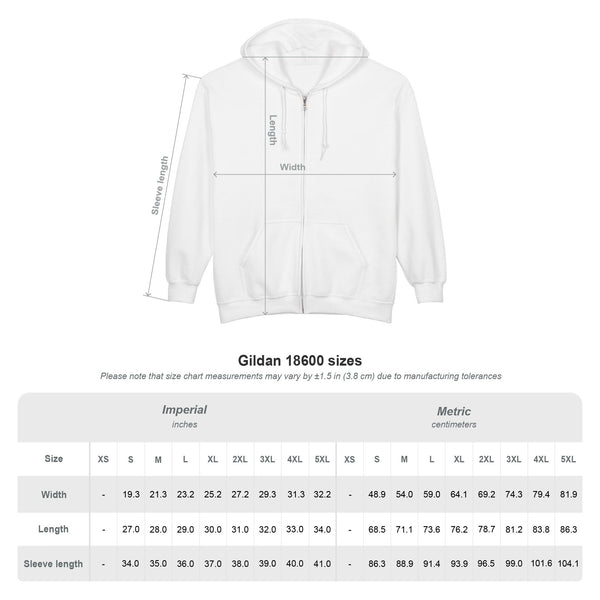 Unisex Heavy Blend™ Full Zip Hooded Sweatshirt