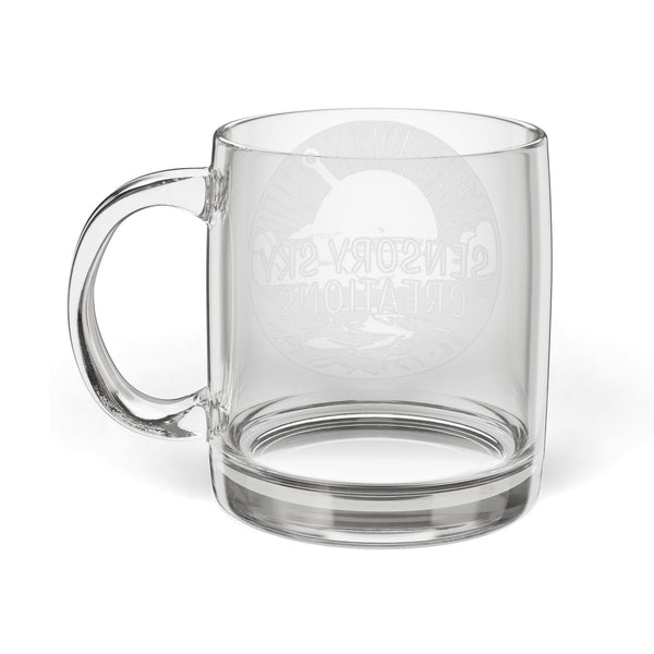 Engraved Glass Coffee Mug