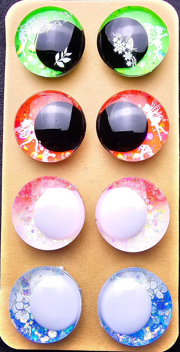 4 Pair Set of 30mm Glow in-the-dark - DROP