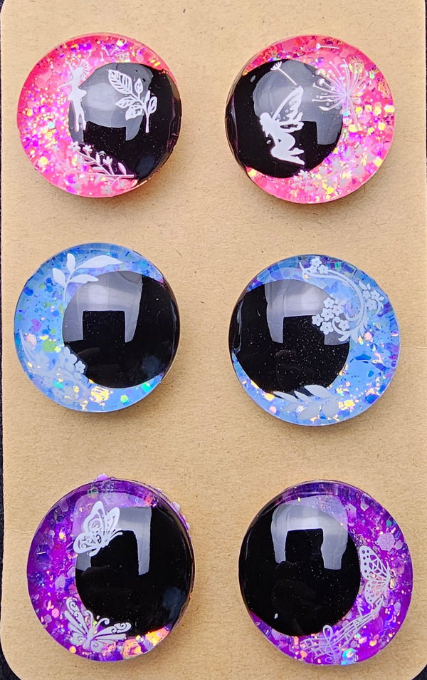 3 Pair Set of 30mm Glow in-the-dark - DROP
