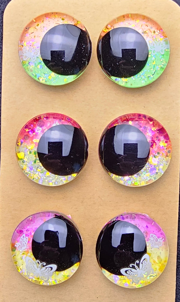 3 Pair Set of 30mm Glow in-the-dark - DROP
