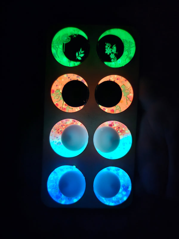 4 Pair Set of 30mm Glow in-the-dark - DROP