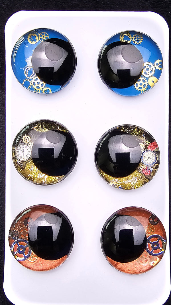 Steampunk 3 Pair Set of 30mm - DROP
