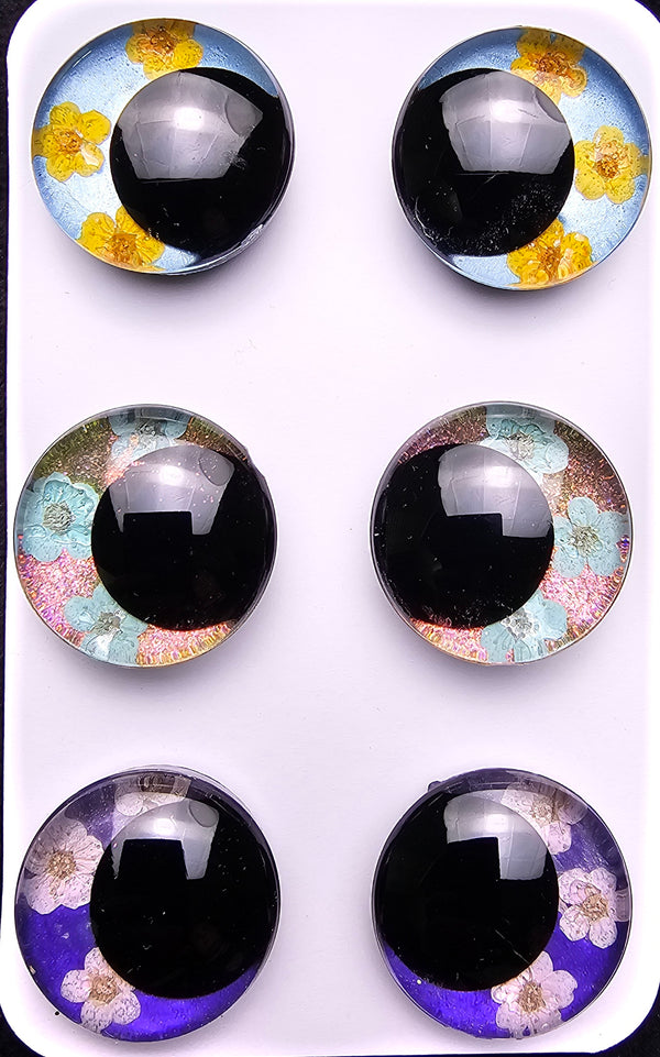 Floral 3 Pair Set of 30mm - DROP