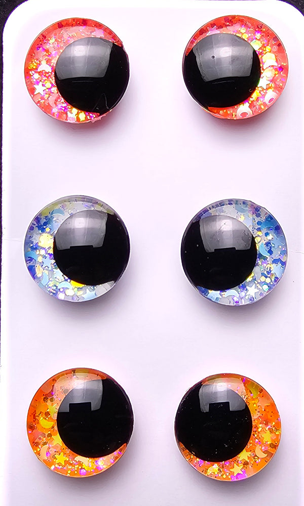 3 Pair Set of 25mm Glow-in-the-dark - DROP