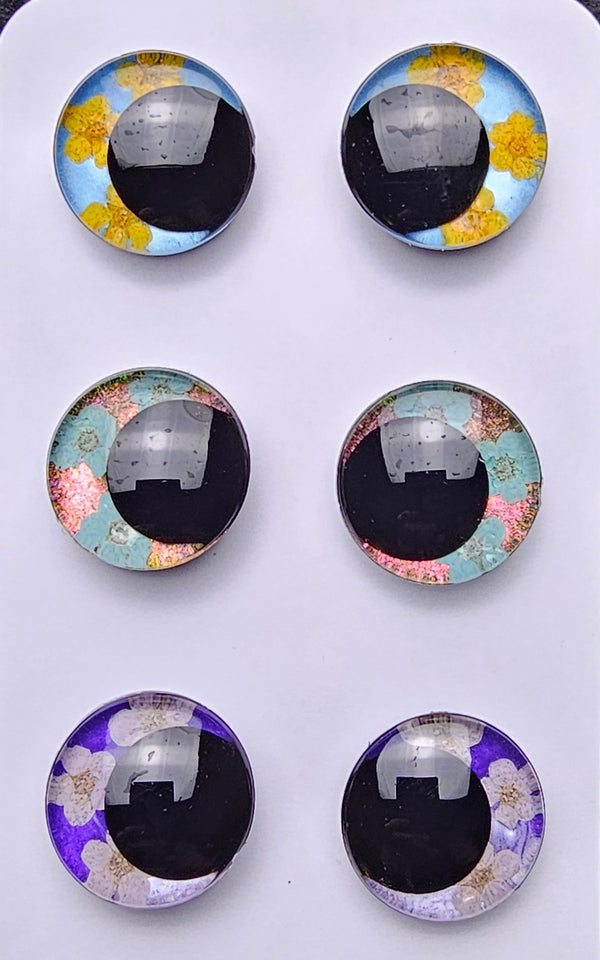 Floral 3 Pair Set of 25mm - DROP