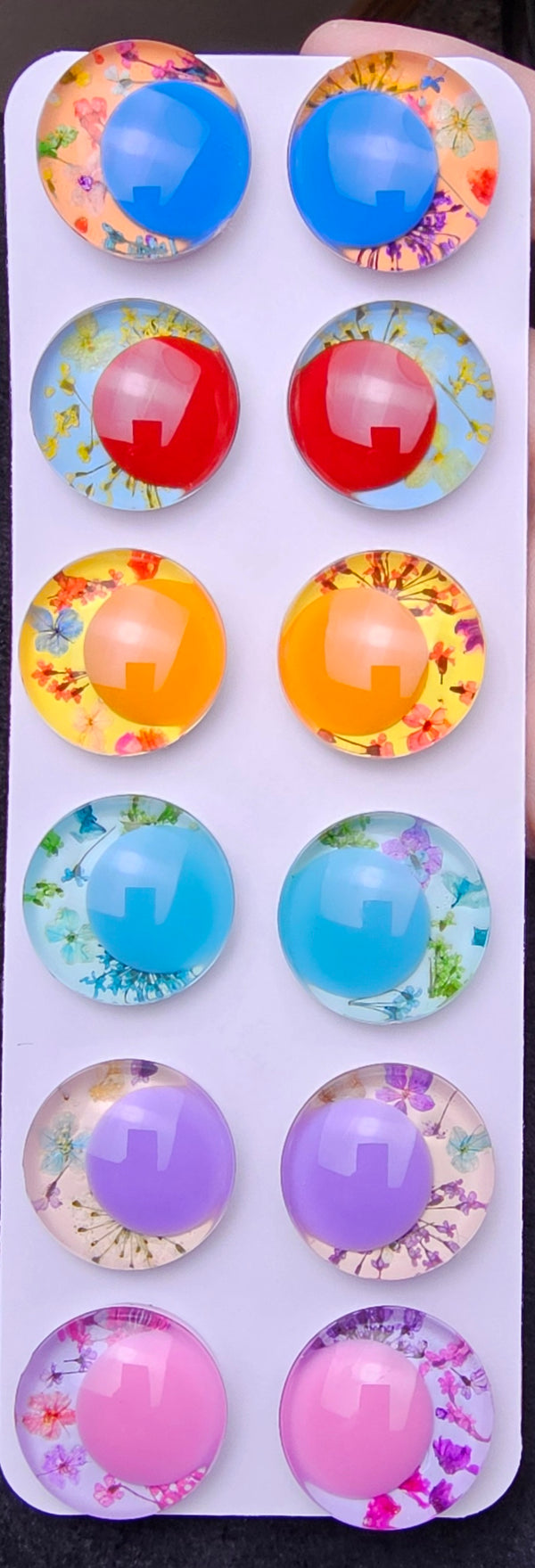 Floral 6 Pair Set of 30mm - DROP