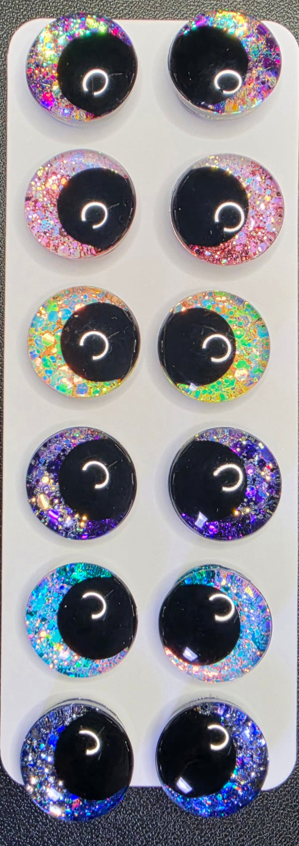 12 Pair Set of 30mm - Color Shift Mash Ups - DROP