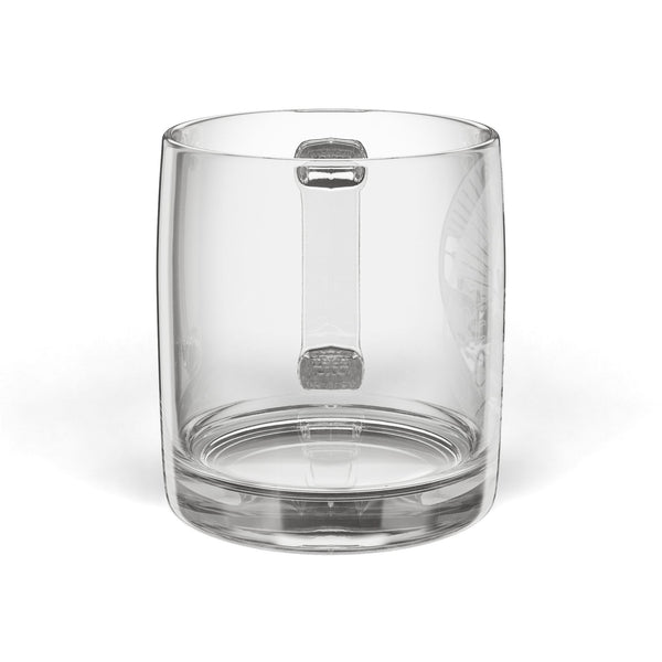 Engraved Glass Coffee Mug
