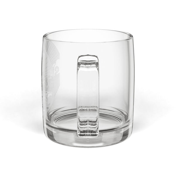 Engraved Glass Coffee Mug