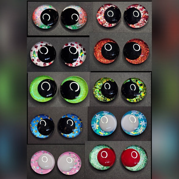 Holiday Series - 10 Pair Set of Hand-Painted Safety Eyes