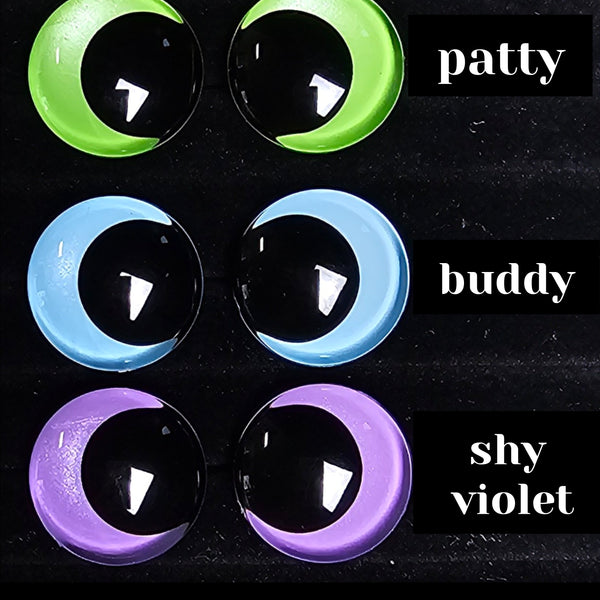 *READY TO SHIP*Rainbow Brite Series - 6 Pairs of Safety Eyes 30mm