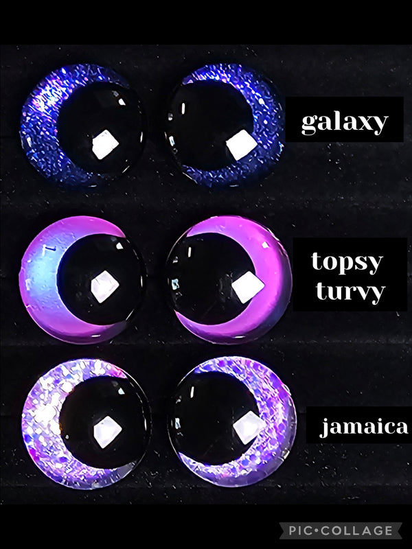 Purple Hues Set of Safety Eyes - Build Your Own 3 Pack