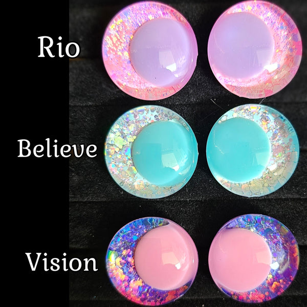 Color Splash Set of Safety Eyes - Build Your Own 3 Pack