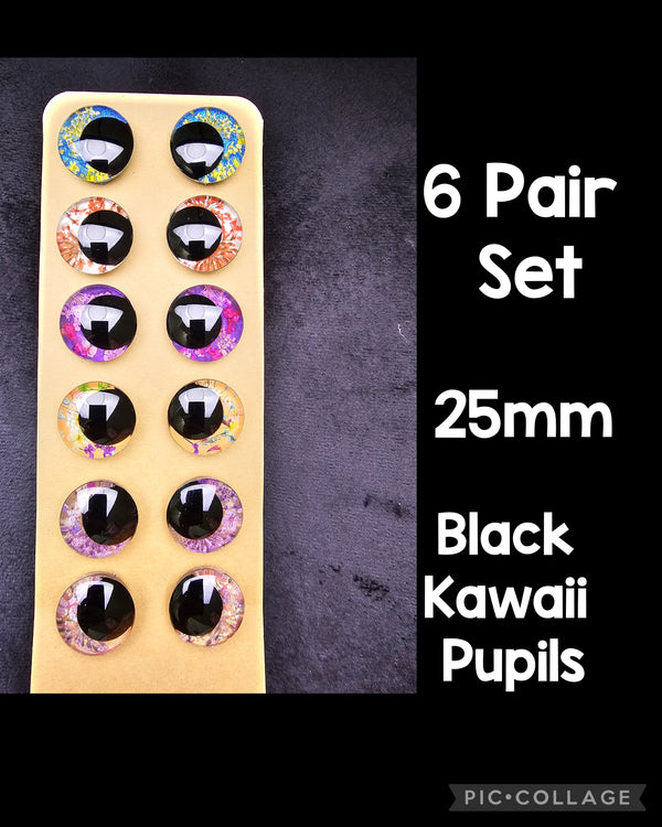 6 Pair Set of 25mm - DROP