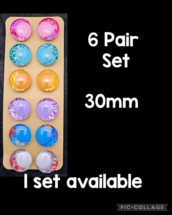 6 Pair Set of 30mm - DROP