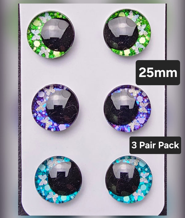 Butterfly 3 Pair Set of 25mm - DROP