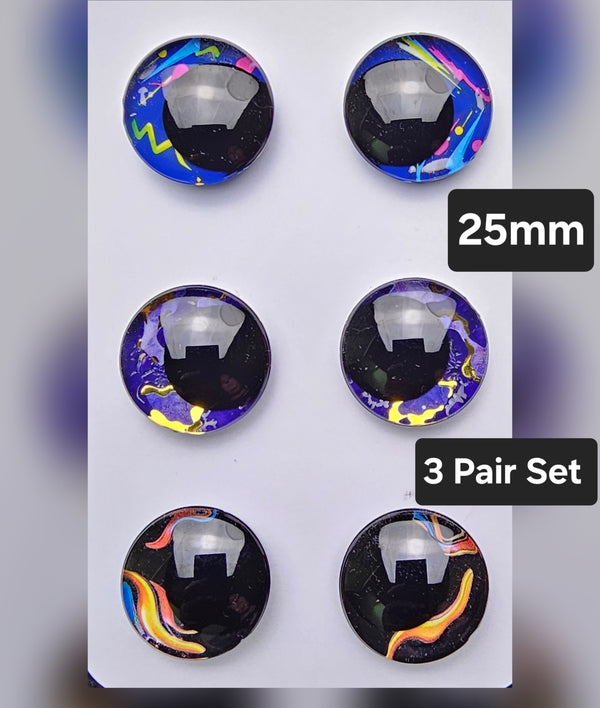 3 Pair Set of 25mm - DROP