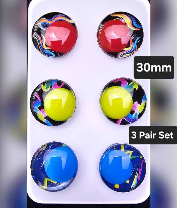 3 Pair Set of 30mm - DROP