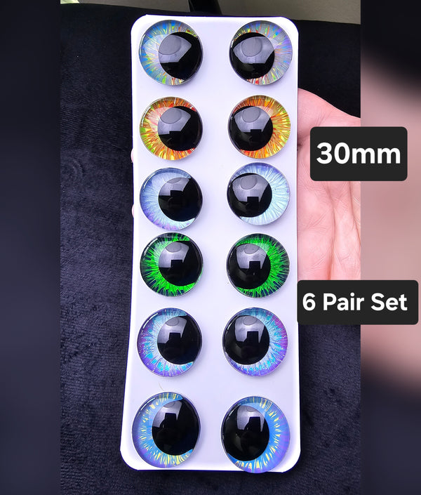 6 Pair Set of 30mm in Gaze style- DROP