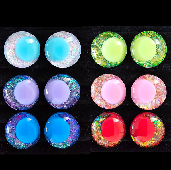 Splash Series - 6 Pairs of Hand-Painted Safety Eyes