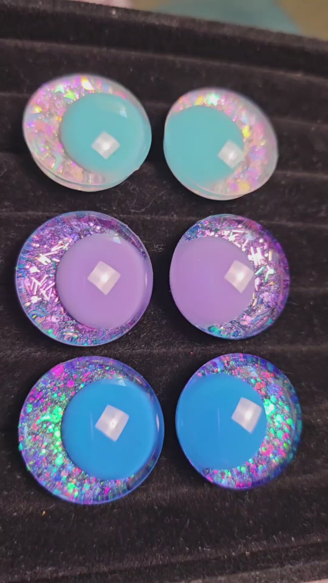 Splash Series - 6 Pairs of Hand-Painted Safety Eyes – Sensory Sky Creations
