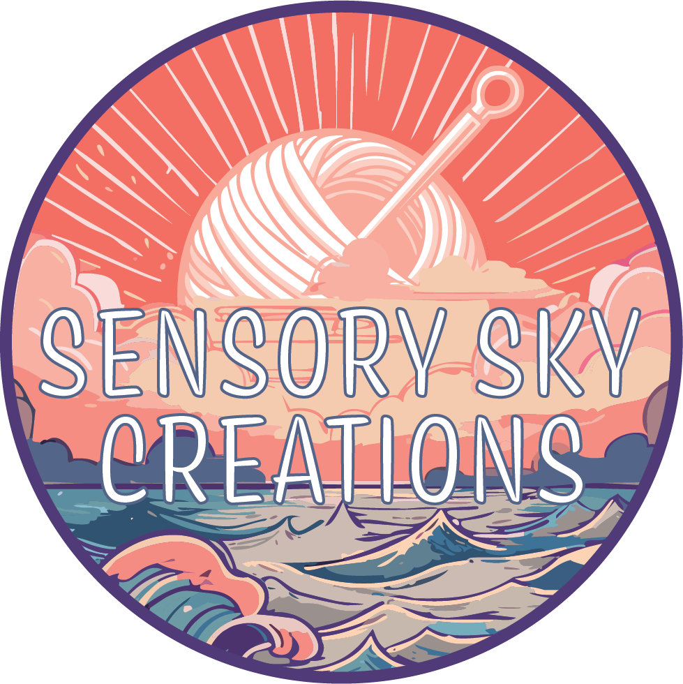 Sensory Sky Creations Logo - Hand-Painted Amigurumi Safety Eyes